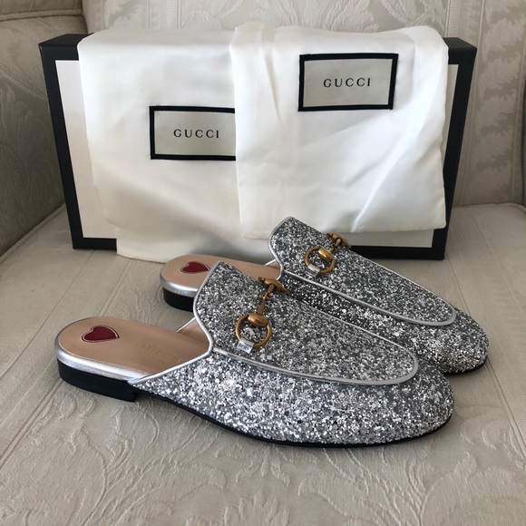 gucci glitter mules